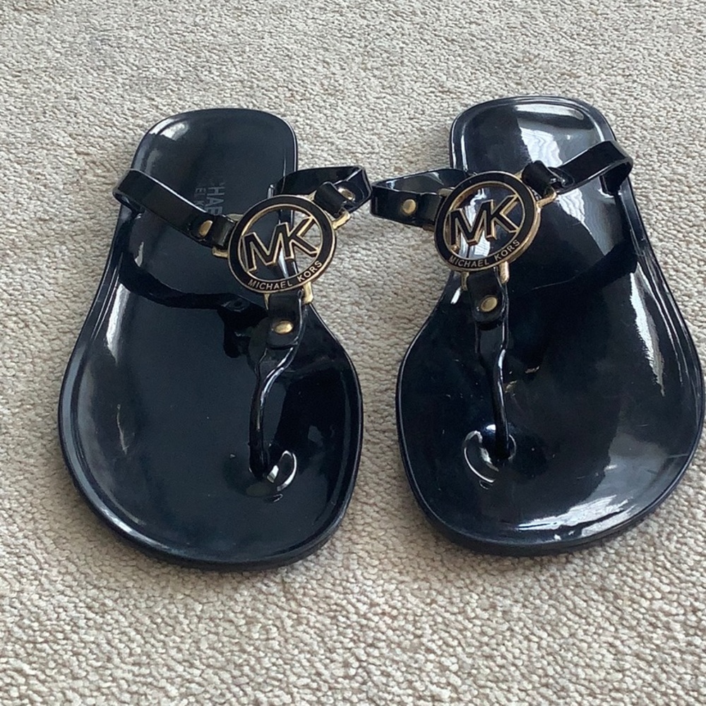 MK jellied sandals